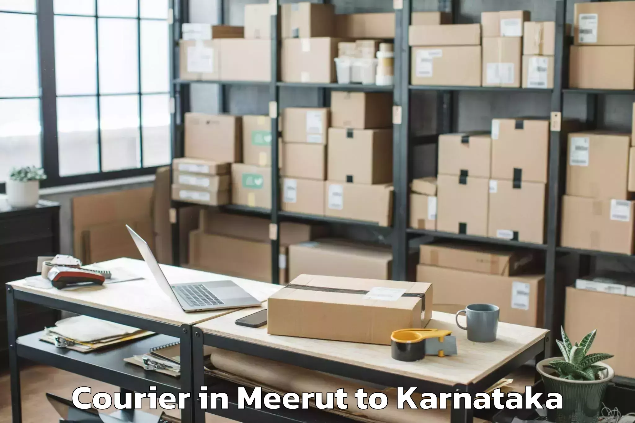 Easy Meerut to Mundargi Courier Booking